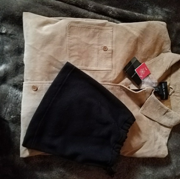 croft & barrow Other - MENS GENUINE SUEDE SHIRT NWT